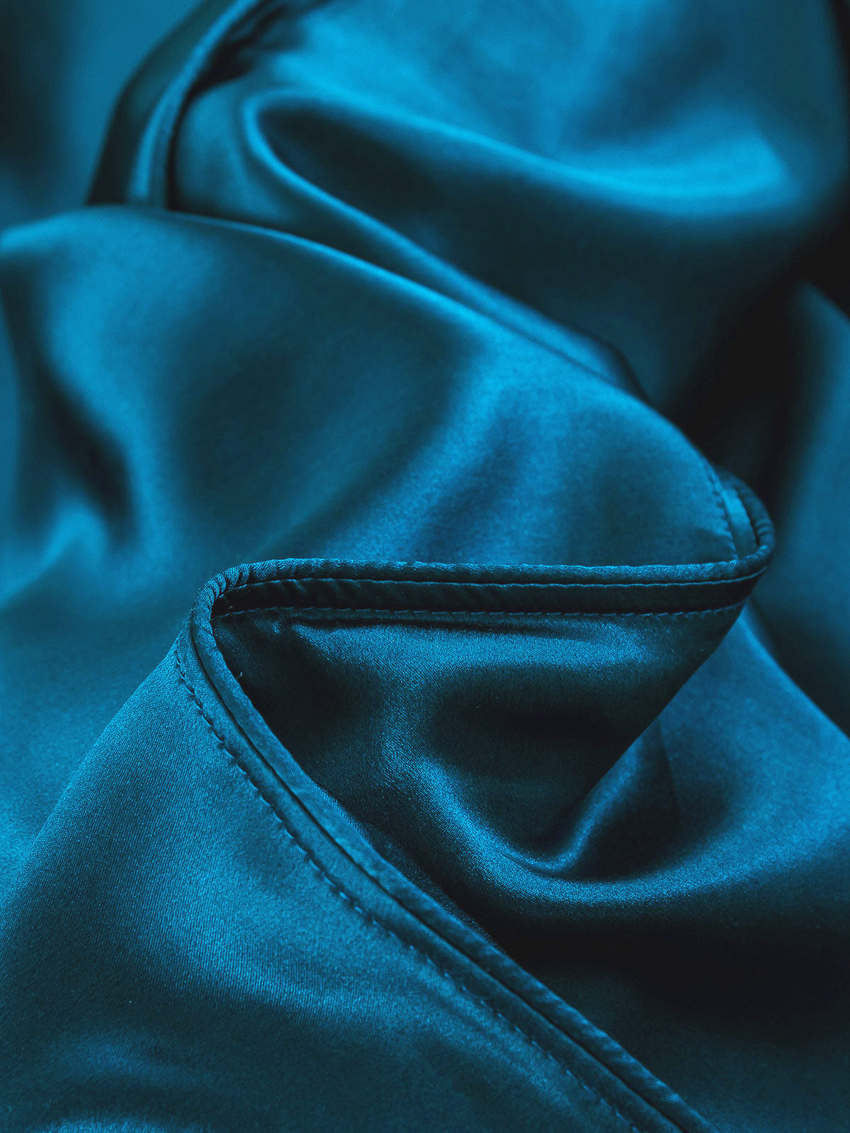 [Teal] SilkSilky-UK 22Momme Pure Silk Bedding Set 005