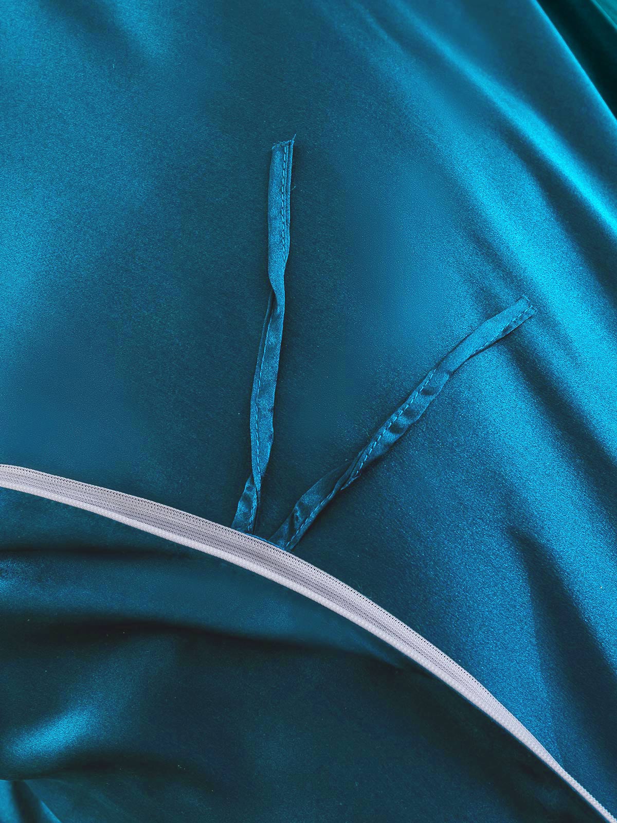 [Teal] SilkSilky-UK 22Momme Pure Silk Bedding Set 007