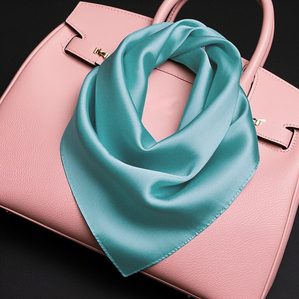 [Teal] SilkSilky-UK Pure Silk Scarf 002