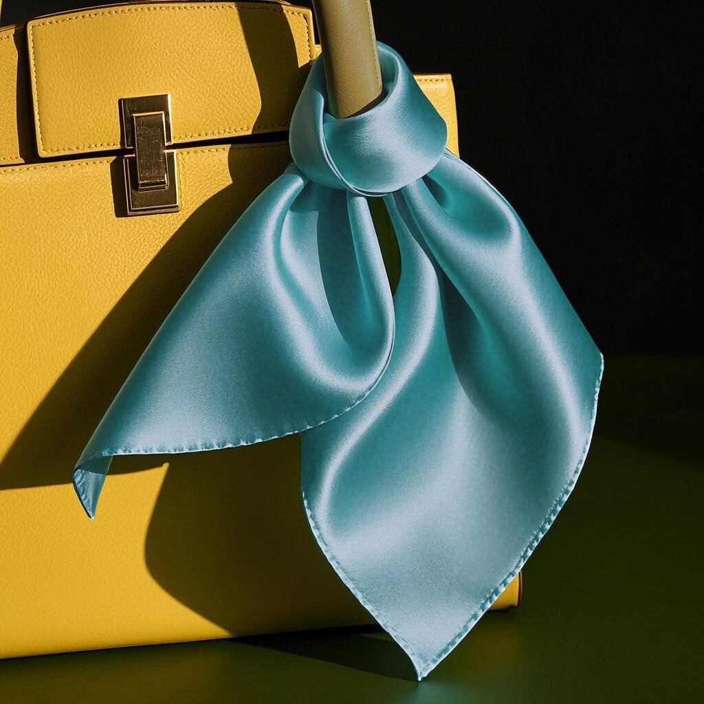 [Teal] SilkSilky-UK Pure Silk Scarf 004