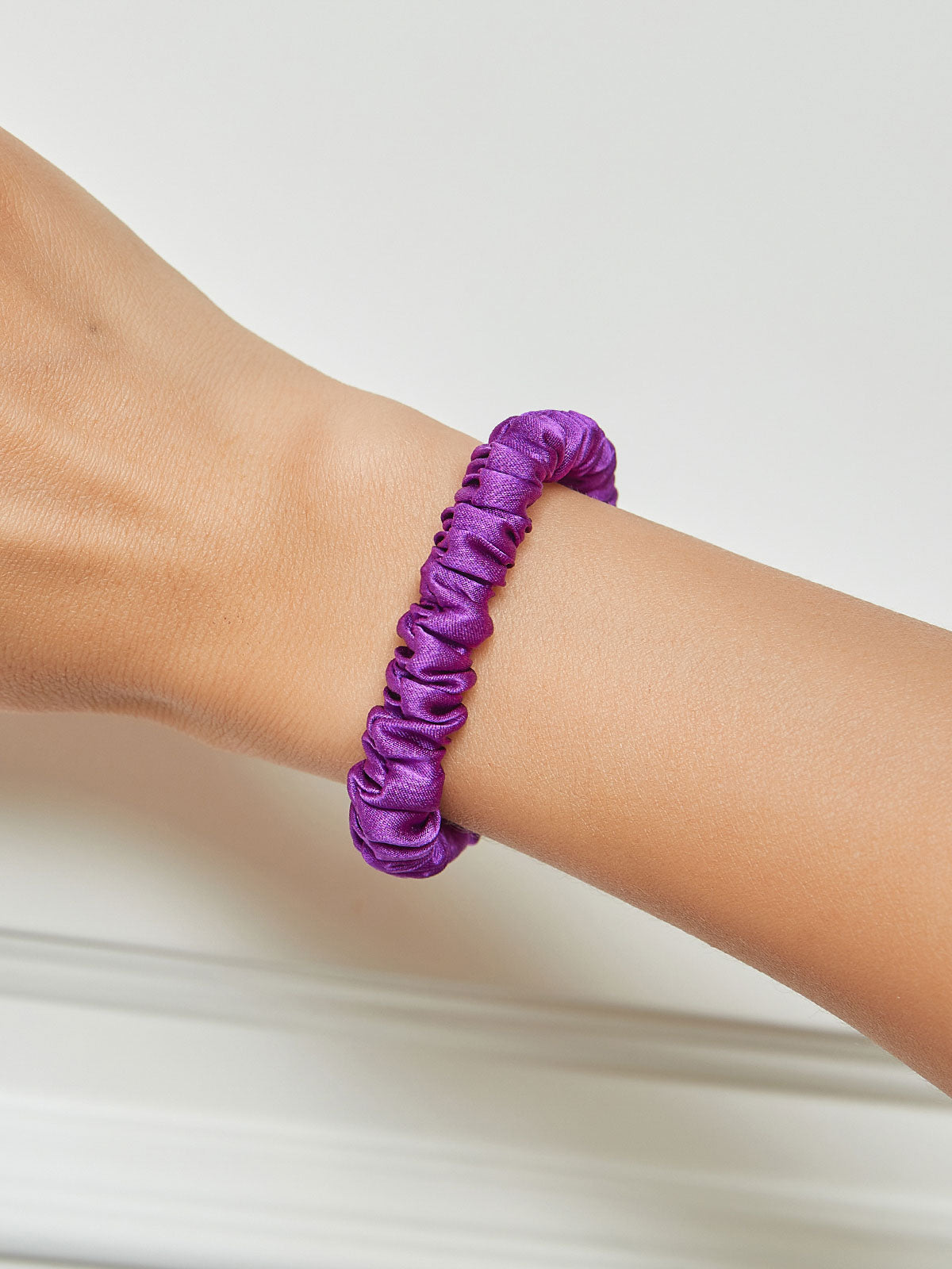 [Purple] SilkSilky-UK Scrunchie 001