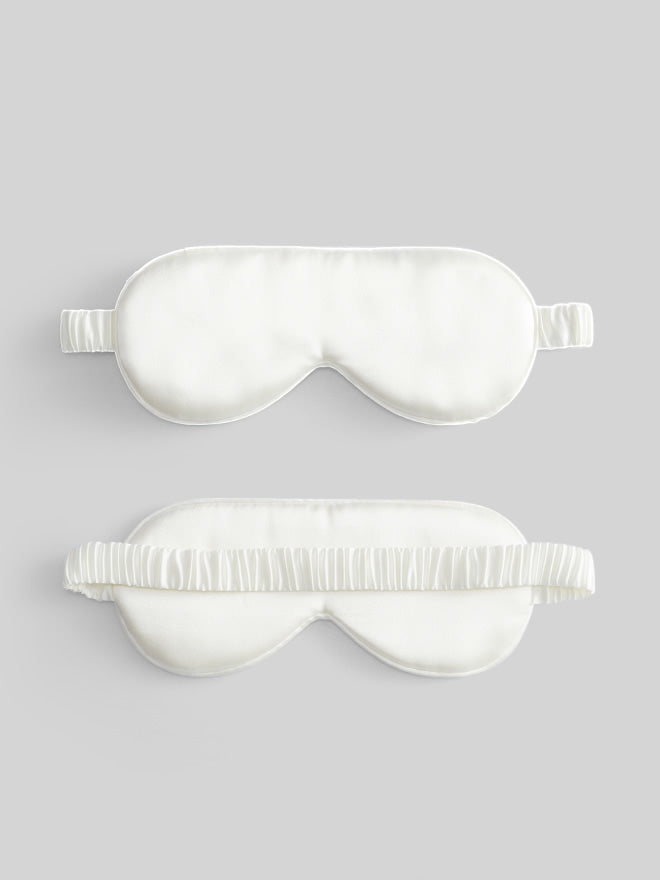 [White] SilkSilky-UK 19Momme Pure Silk Eye Mask 005