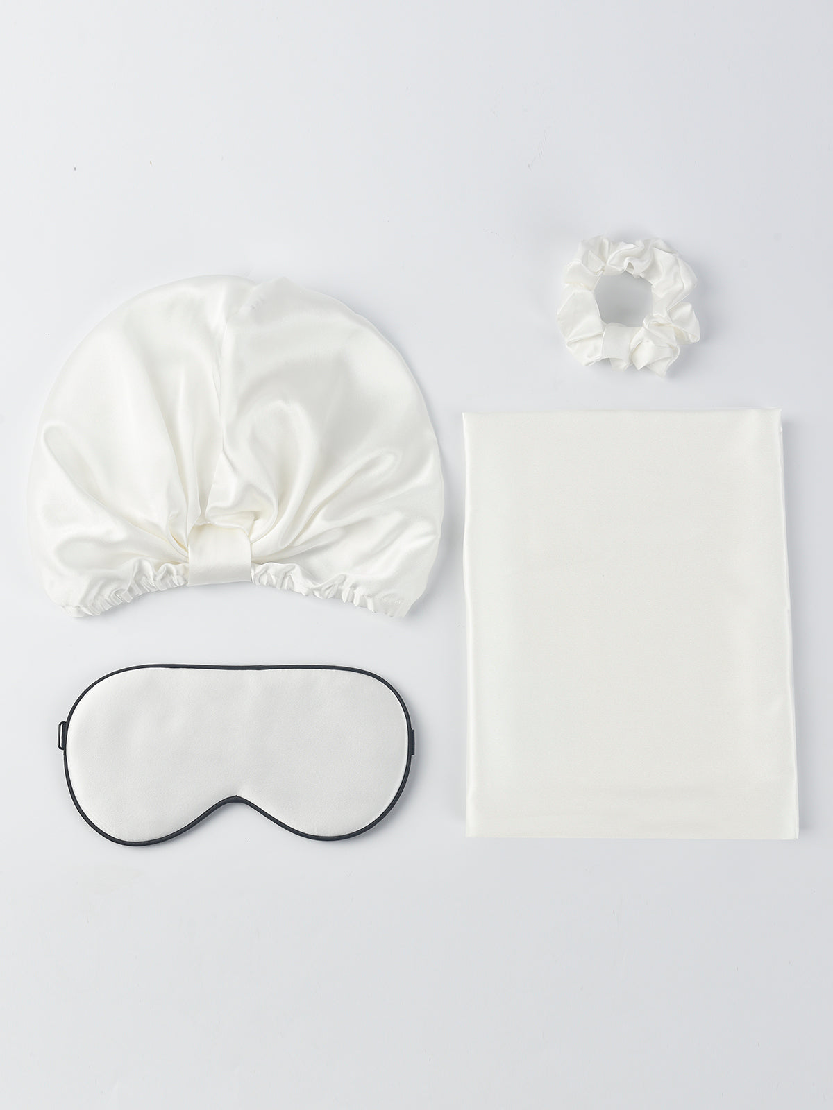 [White] SilkSilky-UK 19Momme Pure Silk Pillowcase Set 001