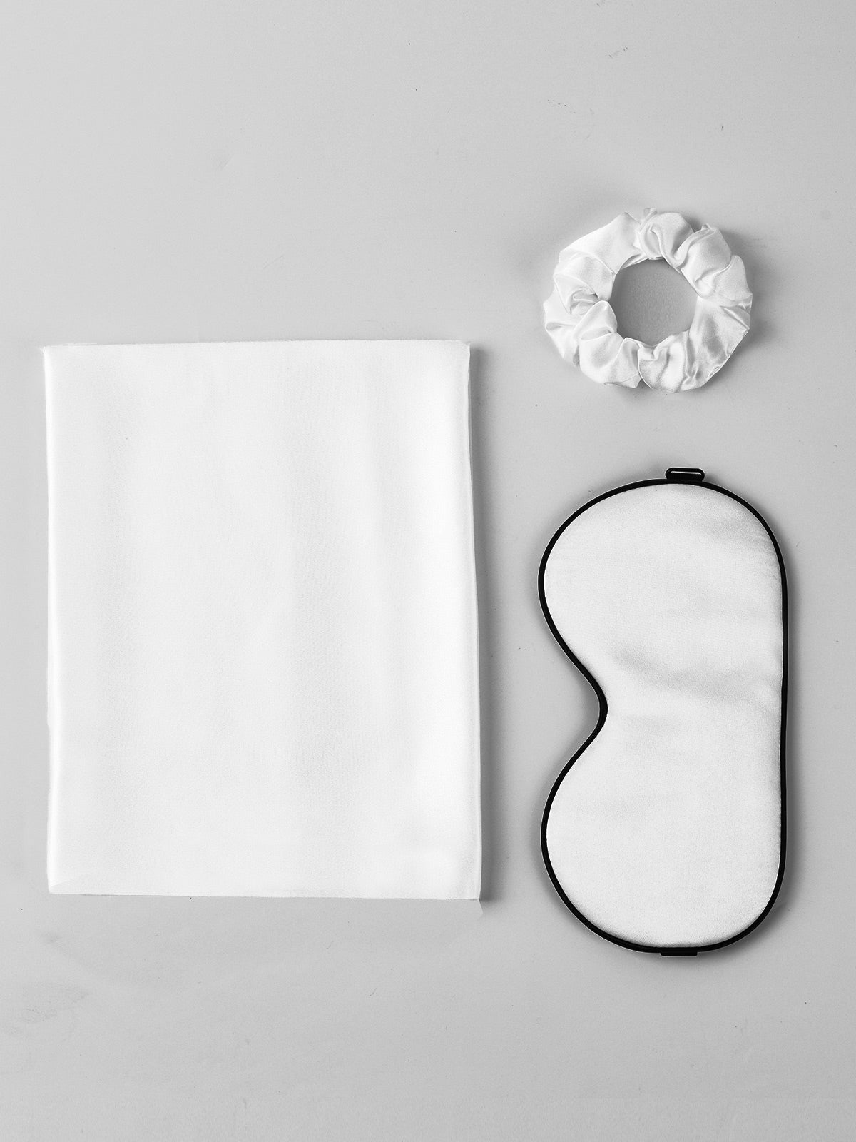 [White] SilkSilky-UK 19Momme Pure Silk Pillowcase Set 003