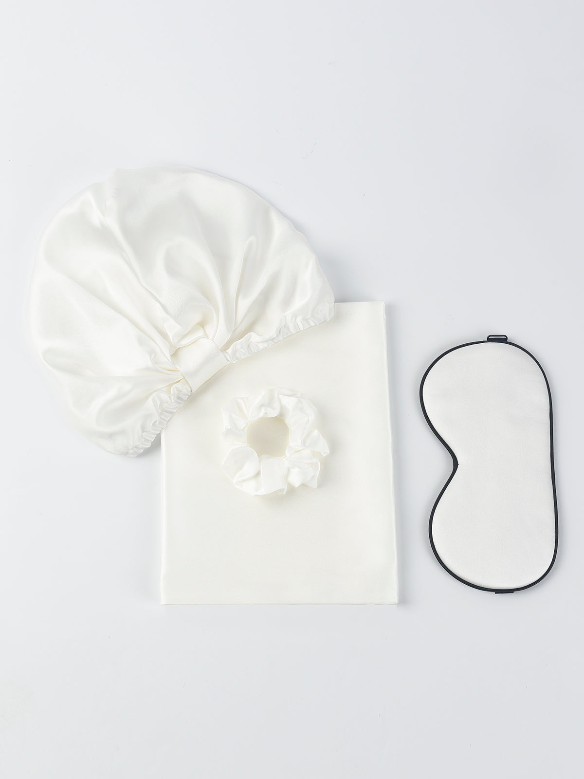 [White] SilkSilky-UK 19Momme Pure Silk Pillowcase Set 004