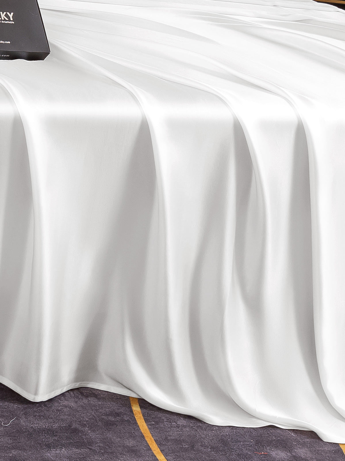 [White] SilkSilky-UK 22Momme Pure Silk Bedding Set 005