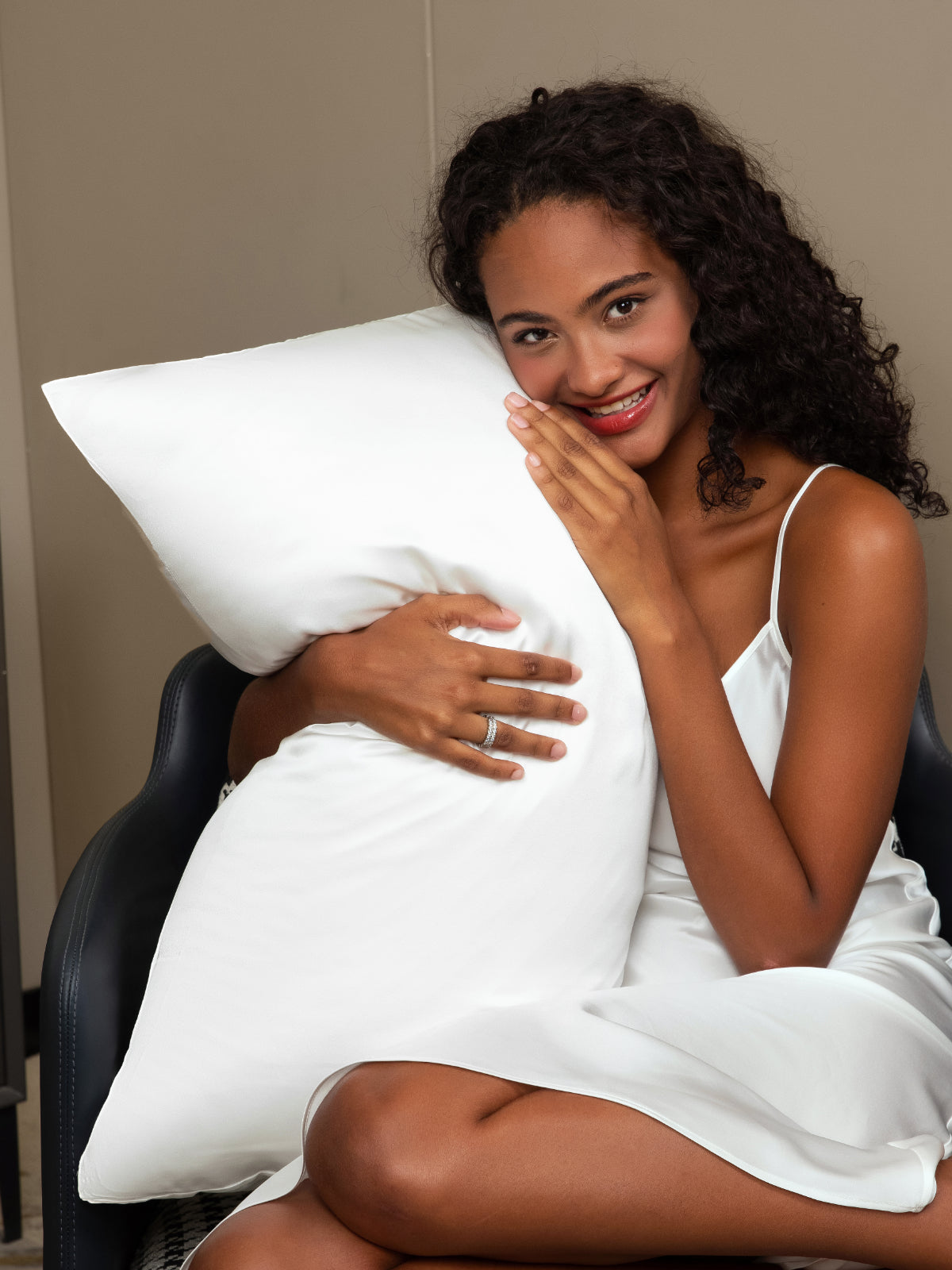 [White] SilkSilky-UK 30Momme Pure Silk Pillowcase 001