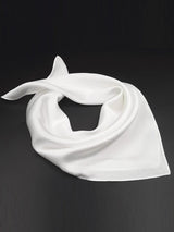 [White] SilkSilky-UK Scarf 003
