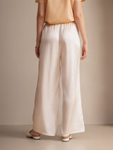 [White] SilkSilky-UK Women's Pants 002