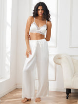 [White] SilkSilky-UK Women's Pants 005