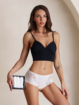 [White] SilkSilky-UK 100% Silk Jersey Panty 003