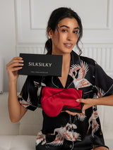 [Wine] SilkSilky-UK 19Momme Pure Silk Pillowcase Set 001