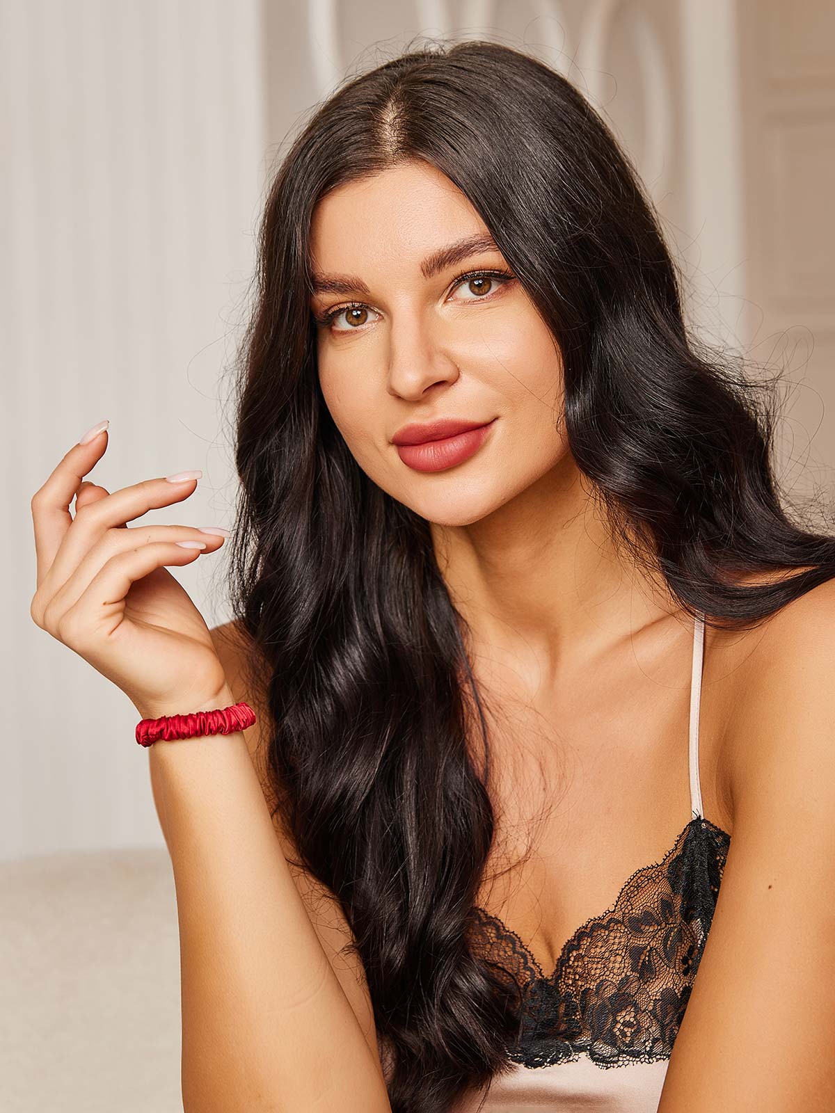 [Wine] SilkSilky-UK 19Momme Pure Silk Scrunchie 002