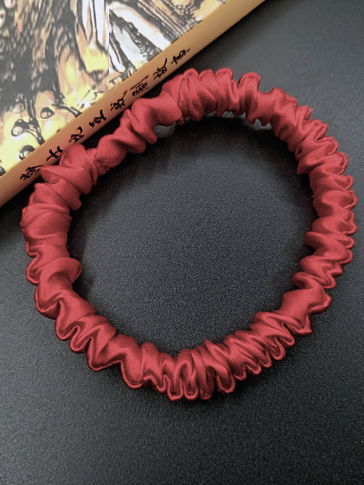 [Wine] SilkSilky-UK 19Momme Pure Silk Scrunchie 004