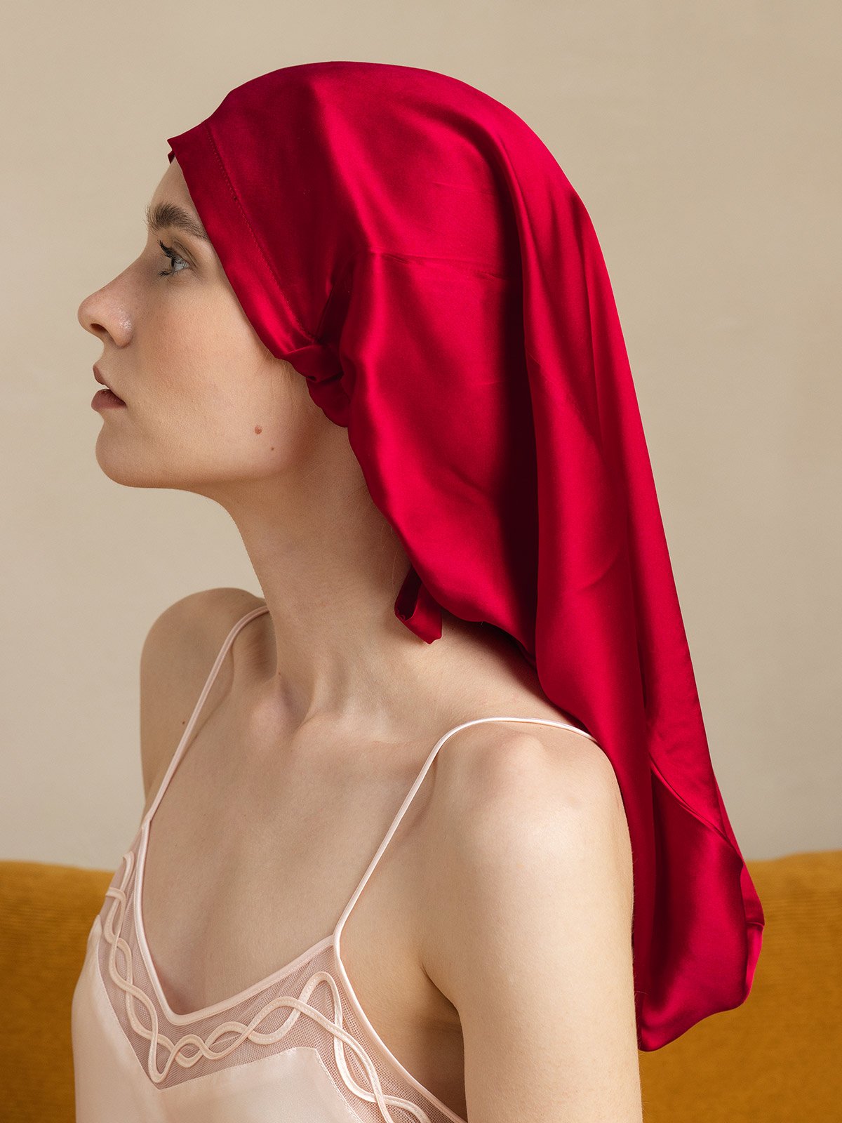 [Wine] SilkSilky-UK 19Momme Silk Sleep Cap 001