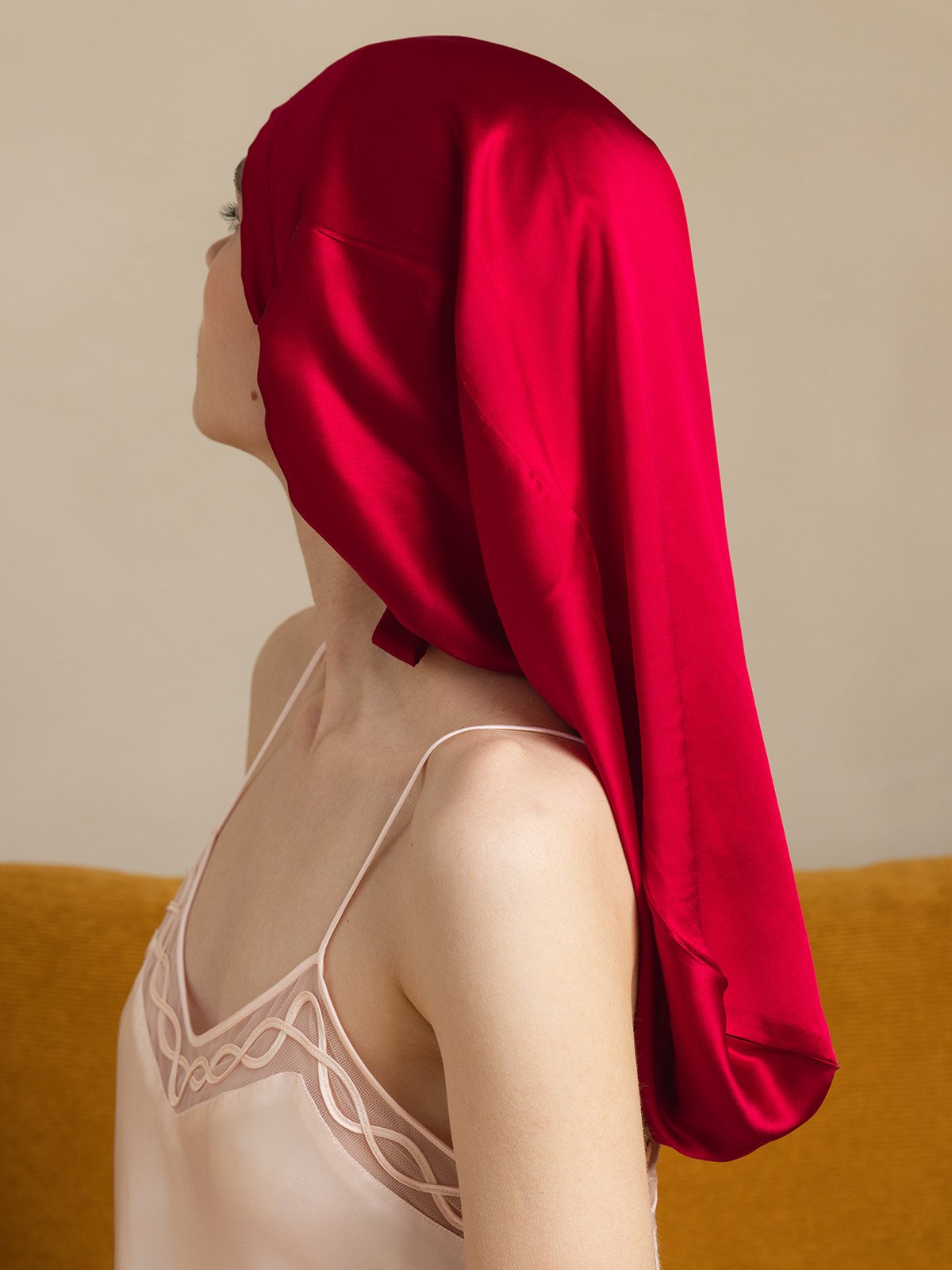 [Wine] SilkSilky-UK 19Momme Silk Sleep Cap 002