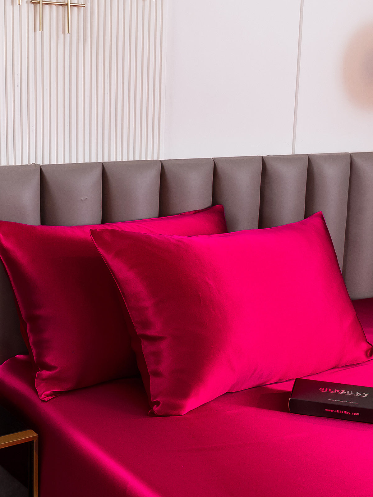 [Wine] SilkSilky-UK 22Momme Pure Silk Pillowcase 003