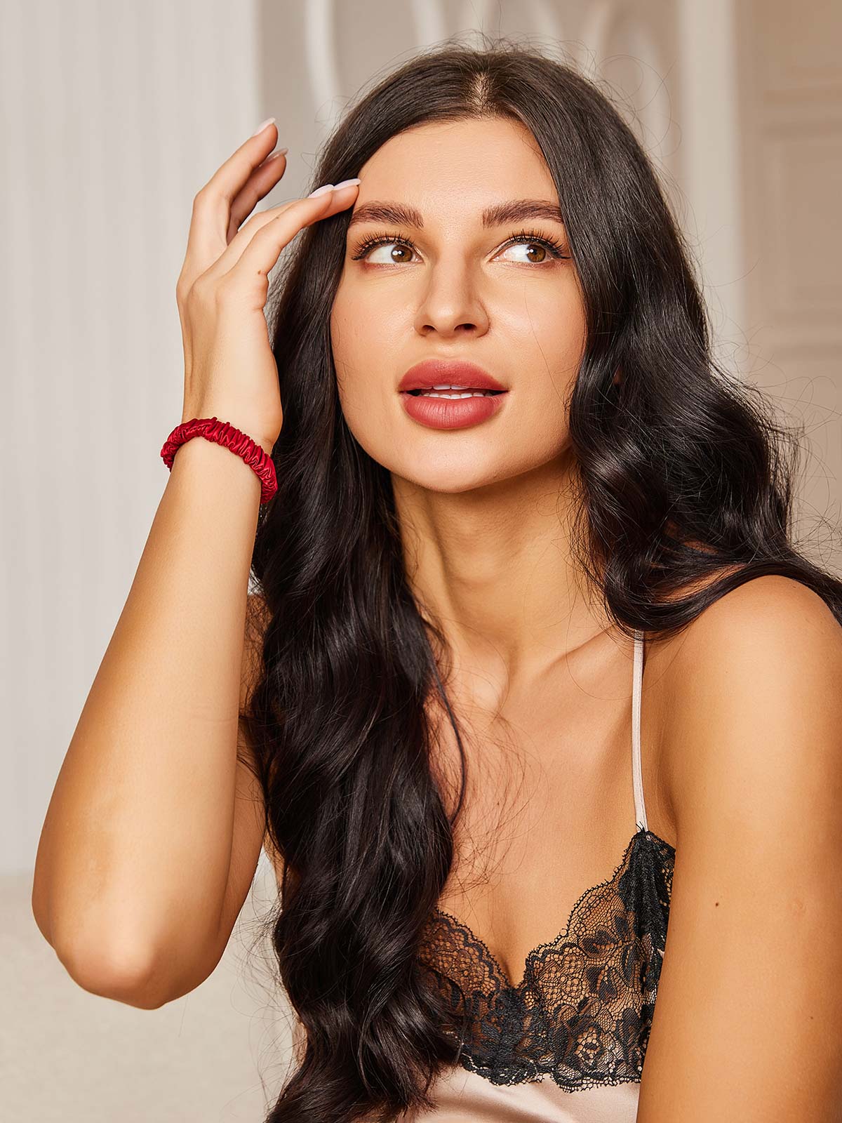 [Wine] SilkSilky-UK Scrunchie 003