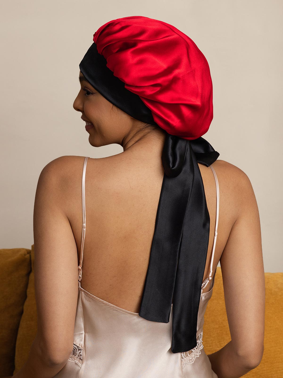 [Wine] SilkSilky-UK Pure Silk Sleep Cap 001