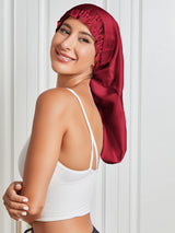 [Wine] SilkSilky-UK Pure Silk Sleep Cap 004