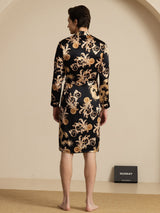 [Black Dragon] SilkSilky-UK Long Sleeve Mens Robe 002