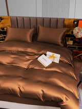[Coffee] SilkSilky-UK 22Momme Pure Silk Bedding Set 006,