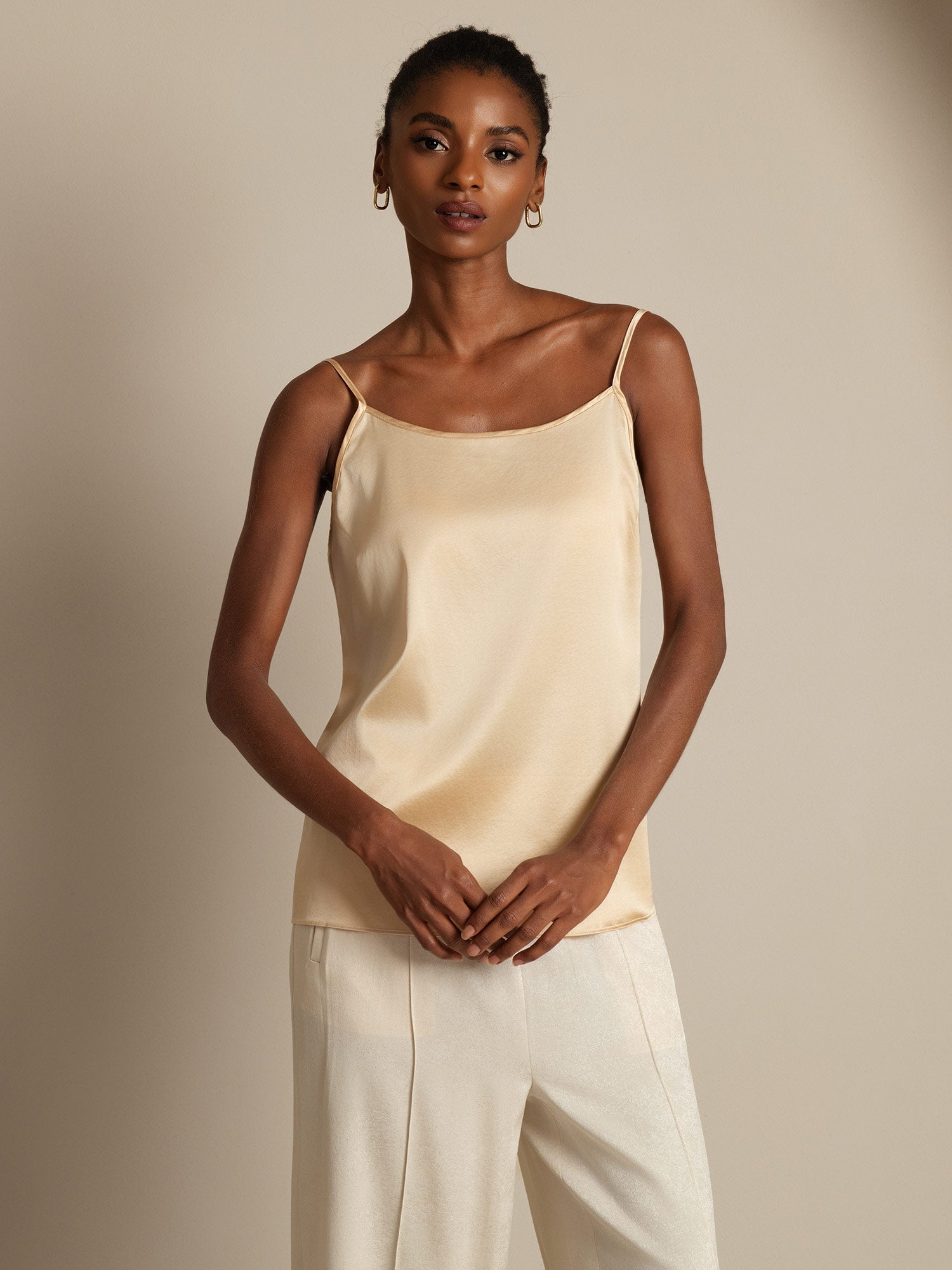 [Champagne] SilkSilky-UK 19Momme Silk Camisoles 003