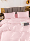 SilkSilky UK 19Momme Pure Silk Bedding Set Pink 004