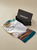 SilkSilky UK Pure Silk Scarf DarkGreen 001