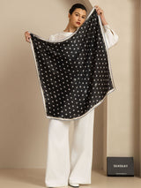 [Black] SilkSilky-UK Scarf 004