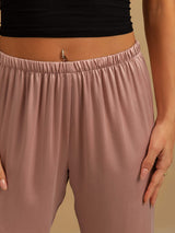 [Peach Skin] SilkSilky-UK 19Momme Machine-Washable Silk Women's Sleep Shorts 004
