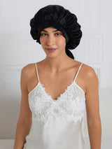 [Black] SilkSilky-UK Sleep Cap 005