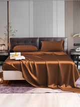 [Coffee] SilkSilky-UK 22Momme Pure Silk Bedding Set 001,