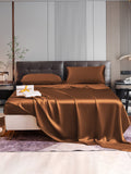 SilkSilky UK 22Momme Pure Silk Bedding Set Coffee 001