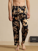 [Black Dragon] SilkSilky-UK Men's Sleep Shorts 002