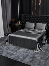 [Dark Gray] SilkSilky-UK 19Momme Bed Linen Set 001
