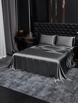 [Dark Gray] SilkSilky-UK 19Momme Bed Linen Set 002