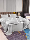 SilkSilky UK 22Momme Pure Silk Bedding Set Silver 004