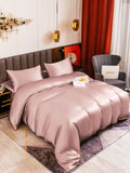 SilkSilky UK 19Momme Pure Silk Bedding Set PaleMauve 004