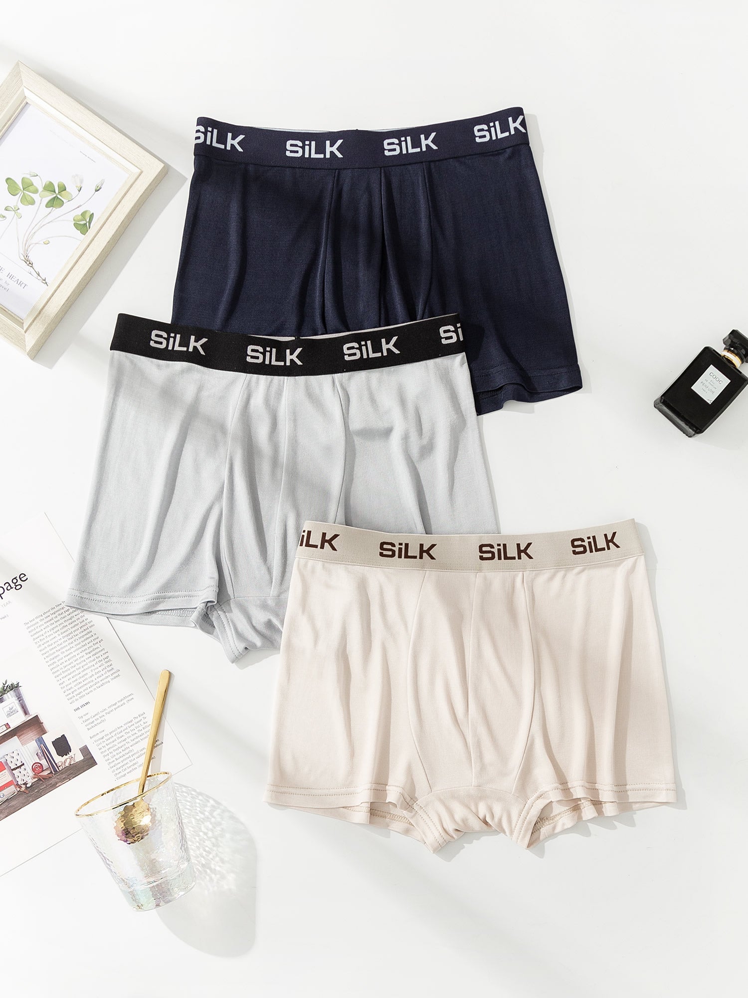 [Multi] SilkSilky-UK Pure Silk Mens Underwear 002