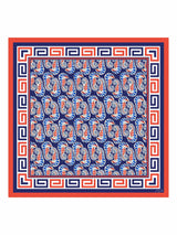 [Navy Seahorse] SilkSilky-UK Scarf 001