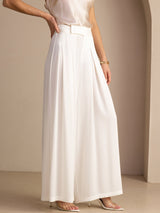 [White] SilkSilky-UK Women's Pants 003