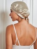 SilkSilky UK Pure Silk Sleep Cap Beige 002