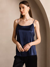 [Dark Blue] SilkSilky-UK Spaghetti Strap Camisole 001