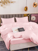 [Pink] SilkSilky-UK 19Momme Pure Silk Bedding Set 003