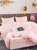 SilkSilky UK 19Momme Pure Silk Bedding Set Pink 003