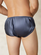 [GrayishBlue] SilkSilky-UK Pure Silk Mens Underwear 002