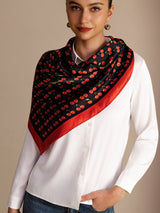 [Black Cherry] SilkSilky-UK Scarf 006