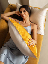 [Gold+LightBeige] SilkSilky-UK 22Momme Pure Silk Pillowcase 003