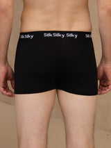 [Black] SilkSilky-UK 100% Silk Jersey Mens Underwear 002